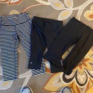 Athleta lot of 3 yoga pants size SP
